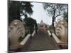 Nagas on the Stairs to Wat Phnom, Phnom Penh, Cambodia, Indochina, Southeast Asia-Robert Harding-Mounted Photographic Print