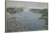 Nagasaki Harbor, C. 1800-50-Kawahara Keiga-Stretched Canvas