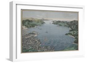 Nagasaki Harbor, C. 1800-50-Kawahara Keiga-Framed Art Print