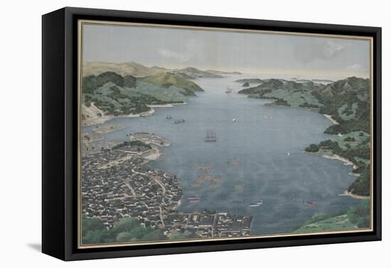 Nagasaki Harbor, C. 1800-50-Kawahara Keiga-Framed Stretched Canvas