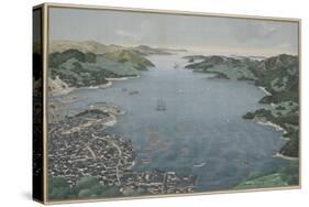 Nagasaki Harbor, C. 1800-50-Kawahara Keiga-Stretched Canvas