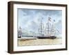 Nagasaki: The Merchant Ship, Amboina, Captain J.Lourens, 1842-Jacob Spin-Framed Giclee Print