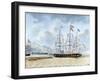 Nagasaki: The Merchant Ship, Amboina, Captain J.Lourens, 1842-Jacob Spin-Framed Giclee Print