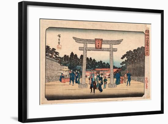 Nagata No Baba Sannogu-Utagawa Hiroshige-Framed Giclee Print
