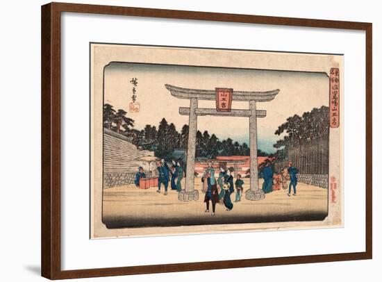 Nagata No Baba Sannogu-Utagawa Hiroshige-Framed Giclee Print