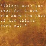 Inspirational Quote By John Wooden On Earthy Brown Background-nagib-Art Print