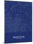 Nagoya, Japan Blue Map-null-Mounted Poster