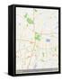 Nagpur, India Map-null-Framed Stretched Canvas