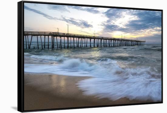 Nags Head Pier-Danny Head-Framed Stretched Canvas