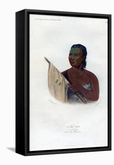 Nah-Pope (The Sou), a Sac Warrior, 1848-Harris-Framed Stretched Canvas