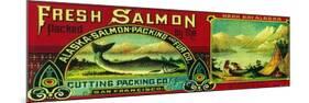 Naha Bay Salmon Can Label - Naha Bay, AK-Lantern Press-Mounted Premium Giclee Print