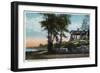 Nahant, Massachusetts - View of the Witch House-Lantern Press-Framed Art Print