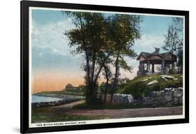 Nahant, Massachusetts - View of the Witch House-Lantern Press-Framed Art Print