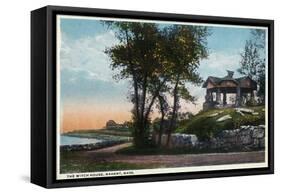 Nahant, Massachusetts - View of the Witch House-Lantern Press-Framed Stretched Canvas