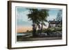 Nahant, Massachusetts - View of the Witch House-Lantern Press-Framed Art Print