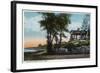 Nahant, Massachusetts - View of the Witch House-Lantern Press-Framed Art Print