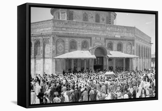 Nahas Pasha's visit to Dome of the Rock, 1943-null-Framed Stretched Canvas