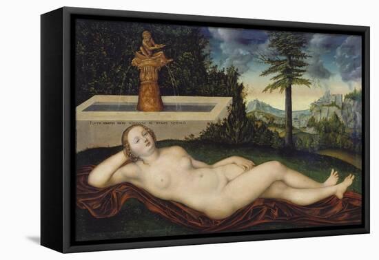 Naiad at the Fountain, 1518-Lucas Cranach the Elder-Framed Stretched Canvas