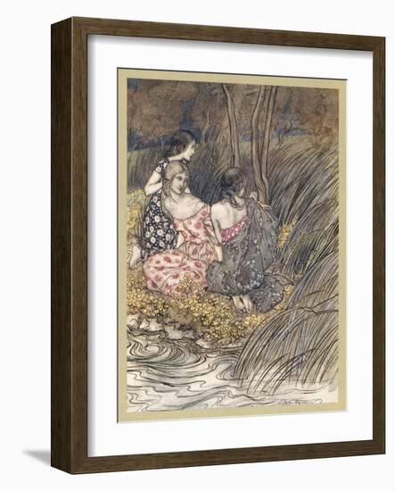 Naiads-Arthur Rackham-Framed Art Print