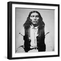 Naiche (D.1874) Chief of the Chiricahua Apaches of Arizona (B/W Photo)-American Photographer-Framed Giclee Print