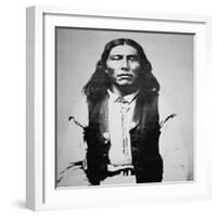 Naiche (D.1874) Chief of the Chiricahua Apaches of Arizona (B/W Photo)-American Photographer-Framed Giclee Print