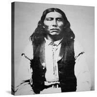 Naiche (D.1874) Chief of the Chiricahua Apaches of Arizona (B/W Photo)-American Photographer-Stretched Canvas