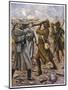 Naik Darwan Sing Negi of the 1st Battalion 39th Garhwal Rifles Bravely Leads a Bayonet Charge-Allen Stewart-Mounted Art Print