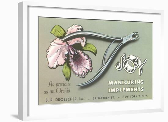 Nail Clippers Advertistement-null-Framed Art Print