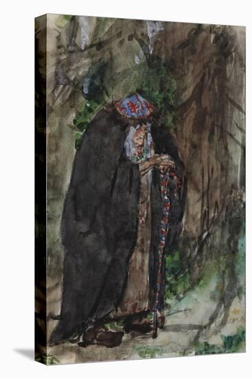 Naina.Costume Design for the Opera Ruslan and Lyudmila by M. Glinka-Valentin Alexandrovich Serov-Stretched Canvas