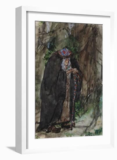 Naina.Costume Design for the Opera Ruslan and Lyudmila by M. Glinka-Valentin Alexandrovich Serov-Framed Giclee Print