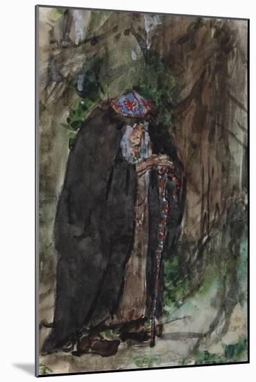 Naina.Costume Design for the Opera Ruslan and Lyudmila by M. Glinka-Valentin Alexandrovich Serov-Mounted Giclee Print