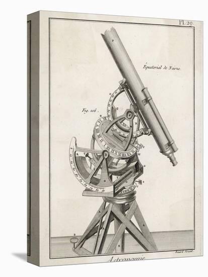 Nairn's Equatorial Telescope-Benard-Stretched Canvas