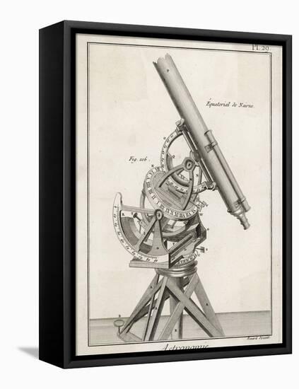 Nairn's Equatorial Telescope-Benard-Framed Stretched Canvas