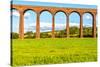 Nairn Viaduct Aka. Culloden Viaduct Scotland UK-matthi-Stretched Canvas