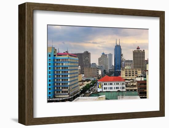 Nairobi, Central Business District and Skyline-Oleg Znamenskiy-Framed Photographic Print
