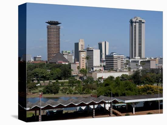 Nairobi Skyline From Uhuru Park, Nairobi, Kenya, East Africa, Africa-Charles Bowman-Stretched Canvas