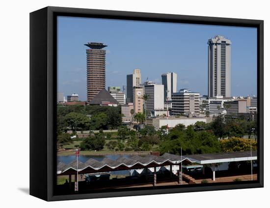 Nairobi Skyline From Uhuru Park, Nairobi, Kenya, East Africa, Africa-Charles Bowman-Framed Stretched Canvas