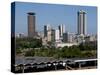 Nairobi Skyline From Uhuru Park, Nairobi, Kenya, East Africa, Africa-Charles Bowman-Stretched Canvas