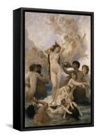 Naissance de Vénus-William Adolphe Bouguereau-Framed Stretched Canvas