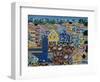 Naive Art Painting Depicting Market, Bahia State, Brazil-null-Framed Giclee Print