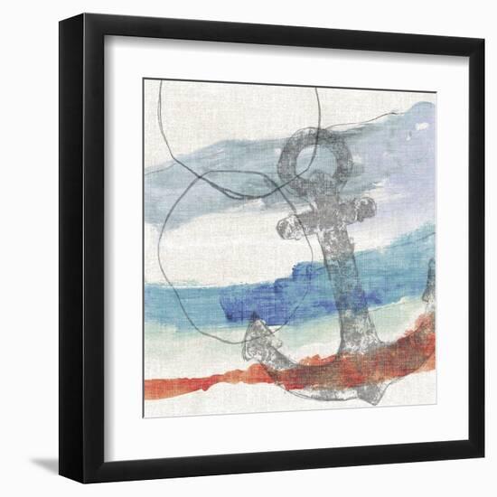 Naive Coastal - Anchor-Belle Poesia-Framed Giclee Print