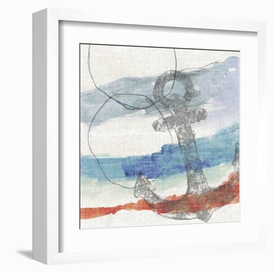 Naive Coastal - Anchor-Belle Poesia-Framed Giclee Print