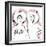 Naive Sketch - Girlfriends-Aurora Bell-Framed Giclee Print