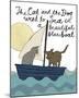 Naive Tale - Boat-Lottie Fontaine-Mounted Giclee Print