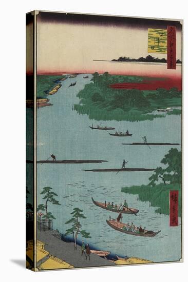 Nakagawa River Mouth, March 1857-Utagawa Hiroshige-Stretched Canvas