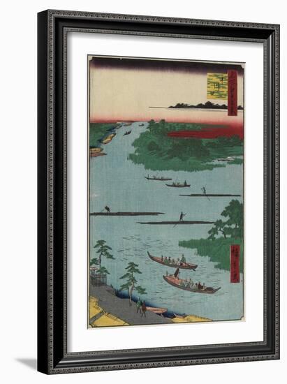 Nakagawa River Mouth, March 1857-Utagawa Hiroshige-Framed Giclee Print