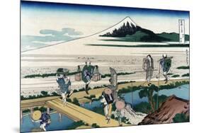 Nakahara in Sagami Province-Katsushika Hokusai-Mounted Art Print