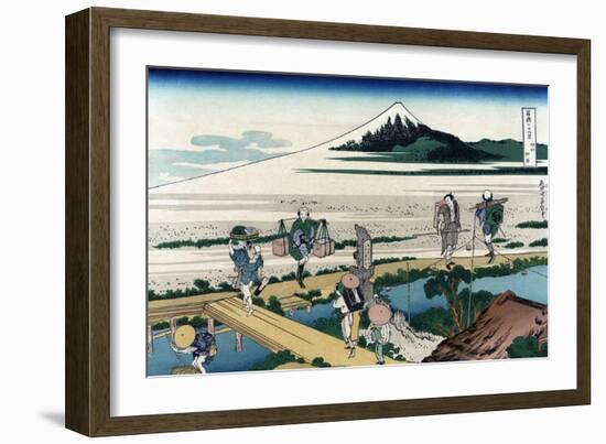 Nakahara in Sagami Province-Katsushika Hokusai-Framed Art Print