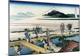 Nakahara in Sagami Province-Katsushika Hokusai-Mounted Art Print