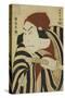 Nakamura Nakazo II as Prince Koretaka in Intercalary Year Praise of a Famous Poem, 1794-Toshusai Sharaku-Stretched Canvas
